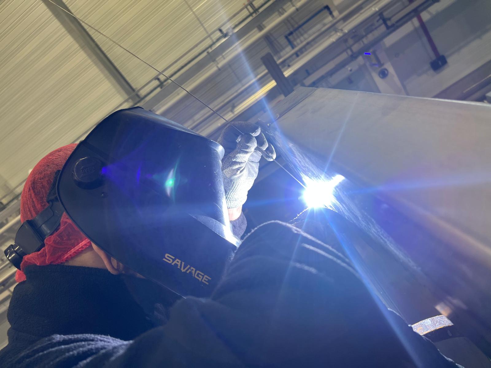 Zona de producción preparada para intervención técnica